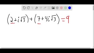 In Exercises 1732 add or subtract as indicated Write the result in the form ab i 2i √3… [upl. by Aicenert]