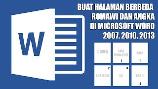 Cara Membuat Halaman Berbeda Romawi Dan Angka Di Microsoft Word [upl. by Ariada]