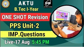 PPS I UNIT2 I ONE SHOT REVISION I by Pragya Maam I Gateway Classes [upl. by Docila]