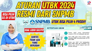 ATURAN UTBK 2024 RESMI DARI SNPMB  CARA MILIH PRODI JADWAL BIAYA UTBK [upl. by Quitt]