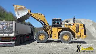 CATERPILLAR 988K WHEEL LOADER Loading TRUCKS caterpillar heavyequipment wheelloader [upl. by Ayikan]