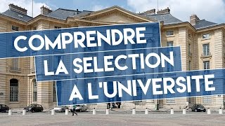 Comprendre la sélection à luniversité [upl. by Lowrance]