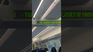 ScotRail Class 385 Onboard Announcement Cardonald [upl. by Zetneuq]