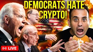 THE DEMOCRATS WANT CRYPTO OBLITERATED HERES WHY BITCOIN IS DUMPING [upl. by Stockwell]