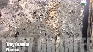 Picasso Granite Countertop by Troy Granite [upl. by Hewitt]