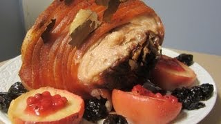 How to Make a Danish Pork Roast with Crackling for Christmas Flæskesteg med svær God Jul ♥ [upl. by Lan]