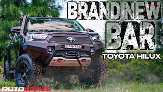 IS THIS THE BEST TOYOTA HILUX BAR OF 2022  4x4 wheel and tyre packages amp 4x4 accessories [upl. by Ahsiekam]