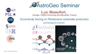 AstroGeo Seminar 21042022 Luc Beaufort  Eccentricity forcing and biological evolution [upl. by Sil]