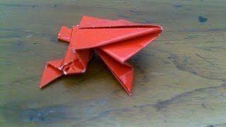 Cara Membuat Origami  Origami Binatang Katak [upl. by Marquita]