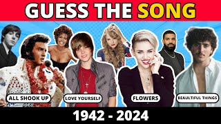 Guess the Greatest Pop Hit From Each Year 19422024  Music Quiz Challenge [upl. by Anawd]