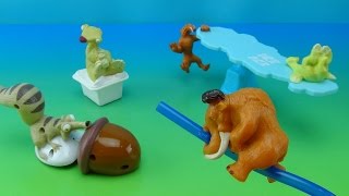 ICE AGE HARDEES MEAL COLLECTION 2003 SET REVIEW [upl. by Nylram]