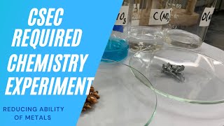 CXC CSEC Chemistry SBA Redox Lab Reducing Ability of Metals  Reactivity of Metals Experiment [upl. by Eicyac]