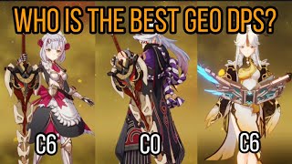 Itto C0 vs Noelle C6 vs Ningguang C6 Comparison  Genshin Impact [upl. by Olrak252]