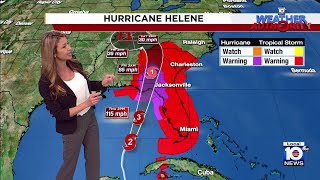 Hurricane Helene 9 am forecast [upl. by Sybilla]