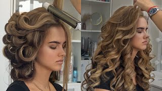 Bouncy Curls Tutorial Tips for Massive Volume with a 33mm Iron [upl. by Felic47]