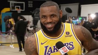 LeBron James on Coming Back for Year 21 quotI have a lot left in the tankquot  NBA Media Day 2023 [upl. by Chapen]