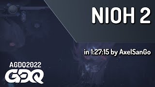 Nioh 2 by AxelSanGo in 12715  AGDQ 2022 Online [upl. by Esiled]