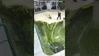 Cleaning swimming pool 😮viralvideo shortvideo [upl. by Cerell]