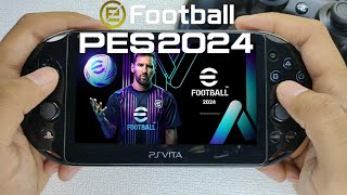 eFOOTBALL PES 2024 PS Vita Gameplay [upl. by Essirehc]