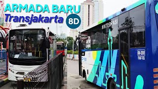 Nyicip Bus Baru Transjakarta  HINO Koantas Bima di Koridor 8D Blok MJoglo [upl. by Rubma465]