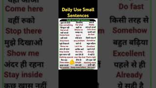 Daily use small English Sentences english smartenglishclasses englishspeaking smartyenglish [upl. by Hsu]