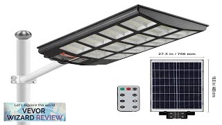 VEVOR 1200W Solar Street Light 1900LM LED Solar Flood Lights Outdoor Review [upl. by Ardnuasac747]