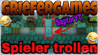 Ich TROLLE Spieler auf Griefergamesnet 😂 MinecraftDeutsch I Saptor [upl. by Jacquet555]