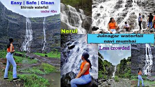 shirvane waterfall nerul  waterfall in navi mumbai  best waterfall near mumbai  hidden waterfall [upl. by Ilaire]