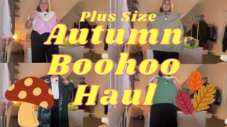 Plus size Autumn Boohoo Haul [upl. by Adnouqal]