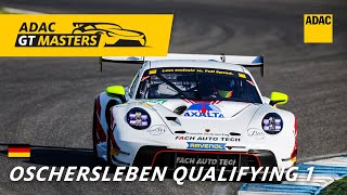 Live Qualifying 1  ADAC GT Masters  Motorsport Arena Oschersleben [upl. by Alyat]