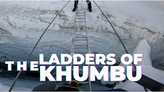 LADDERS OF KHUMBU POV AS IT IS khumbuicefall everest [upl. by Airdnaed]