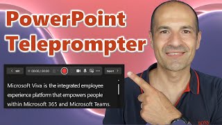 How to use Teleprompter in PowerPoint [upl. by Jahdol734]