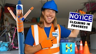 Handyman Hal fixes the Garage Door  Tools for Toddlers with Hal the Handyman [upl. by Macnair630]