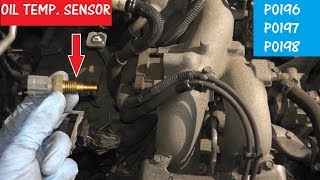 Oil Temperature Sensor P0196  P0197  P0198  How to Test and Replace [upl. by Auoy978]