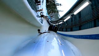 Down The Fastest Bobsled Track in the World POV [upl. by Anawal30]