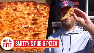 Barstool Pizza Review  Smittys Pub amp Pizza Taunton MA presented by Rhoback [upl. by Kam]