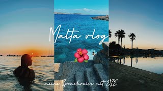 Meine Sprachreise nach Malta 🌺 erste Woche neue Freunde Englisch Kurse [upl. by Chery]