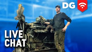 🔴 DG Hangout 21  We Got A 2 Stroke Detroit Diesel 16v71 [upl. by Arateehc938]