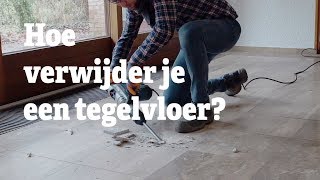 Tegelvloer Verwijderen  Hoe verwijder je een tegelvloer  RentSetGo [upl. by Leimaj]