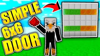 🦅 How To Make Simple 6x6 Piston Door  Minecraft Bedrock Pe Pocket Edition W10 Xbox1 Ps4 [upl. by Karol]