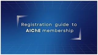 AICHE membership [upl. by Ruttger]