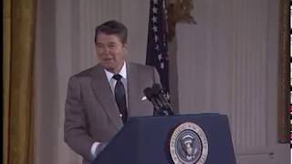 Compilation of President Reagans Humor from Selected Speeches 198189 [upl. by Akeinahs388]