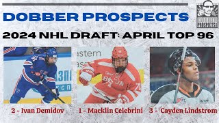 2024 NHL DRAFT RANKING MEETING  DobberProspects April Top 96 Scouts Roundtable [upl. by Dorrie]