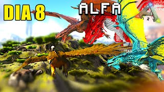 ENCUENTRO SPAWN DE WYVERNS pero hay 200  ARK Dia 8 [upl. by Veronica465]