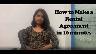 How to make a Rental Agreement on Stamp Paper with eDrafterin in 10 minutes [upl. by Mattie]