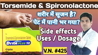 Torsemide amp spironolactone tablets dytor plus 10  Dytor plus 10  Dytor plus 10 uses in hindi [upl. by Sielen]