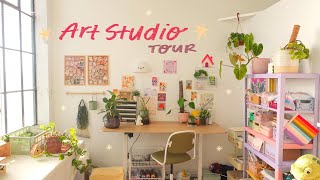 Art Studio Tour ✷ How I Organize Inventory  Supplies [upl. by Akinam]