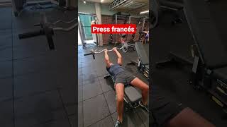 press frances  ejercicio triceps [upl. by Pool]