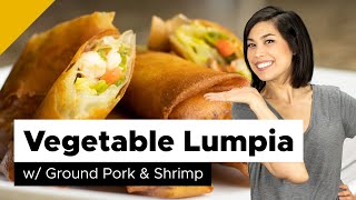 Vegetable Lumpia  Lumpiang Gulay Filipino Food [upl. by March]