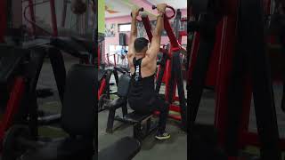 Back workout at gymshorts shortvideo short [upl. by Annora]